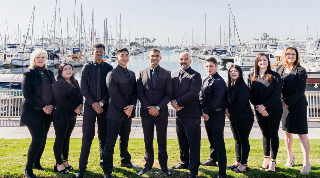 Socalwarehouse's team Male and Femal suited in Black